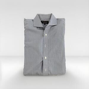 ROBERT TALBOTT BEST OF CLASS MENS DRESS SHIRT 16.5/33 BLUE MADE USA FR CUFF VGC!